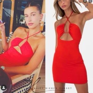 Hailey Bieber Adika dress